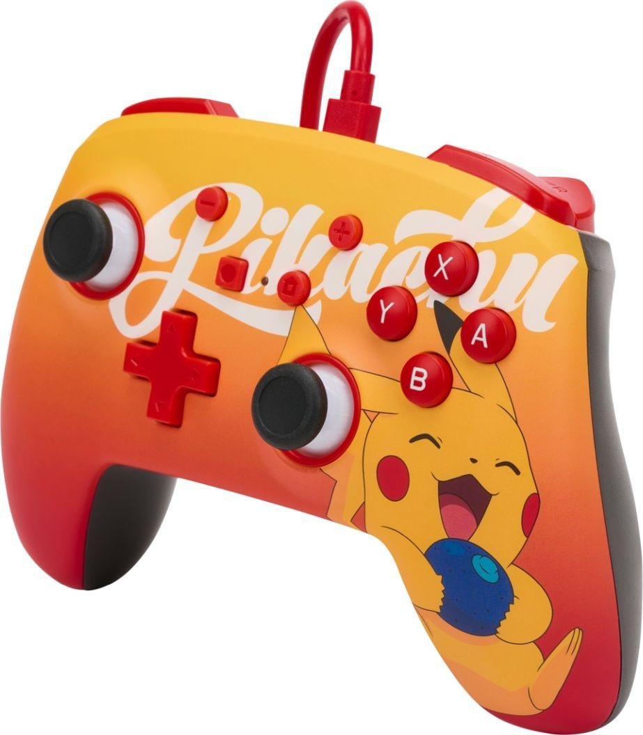 PowerA Pokemon Oran Berry Pikachu Controller, Red, Wired - Thumbnail 2