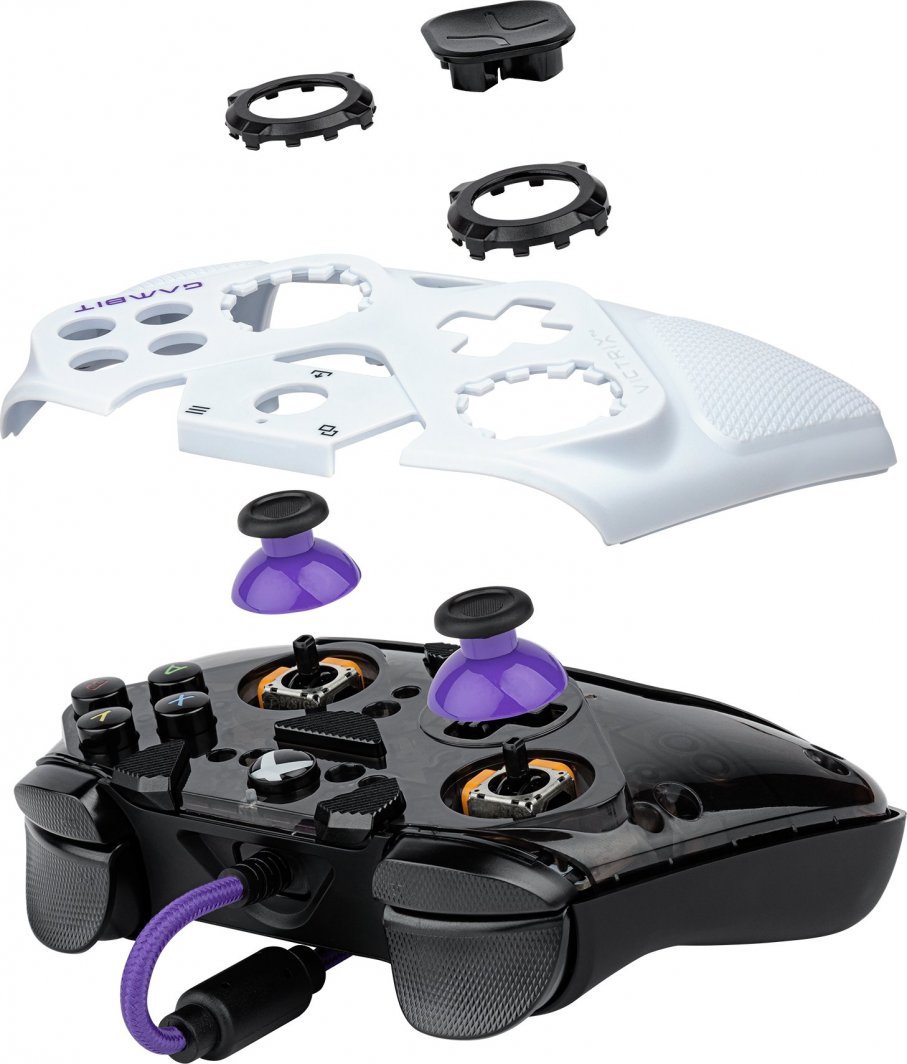 Victrix Gambit Tournament Controller, Wired, White / Purple - Thumbnail 6