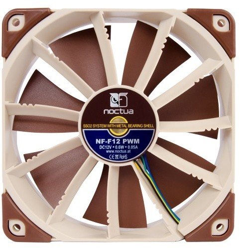 Noctua NF-F12 PWM Cooler, 120 mm, Brown - White - Thumbnail 5