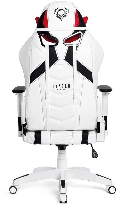 Diablo Chairs X-Ray Gaming Chair, White / Black - Thumbnail 4