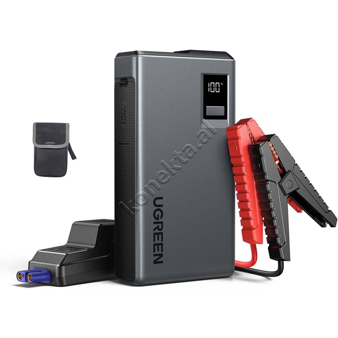 UGreen Multifunctional External Starter Battery, 12000mAh, Gray - Image 1