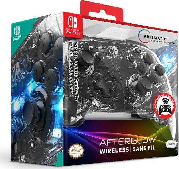 PDP Afterglow Deluxe Controller, Wireless, Transparent - Thumbnail 8