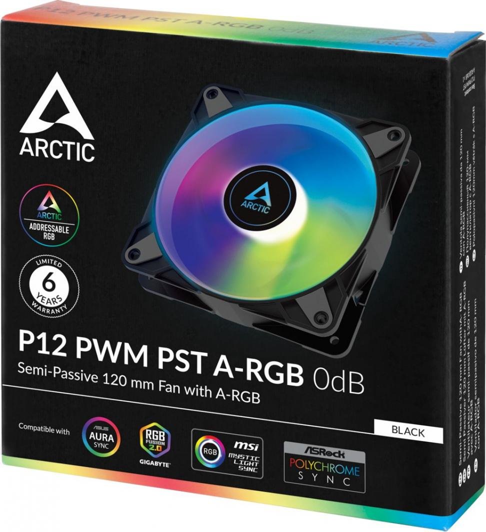 Arctic P12 Fan, 120 mm, PWM PST, A-RGB, 0dB - Thumbnail 5