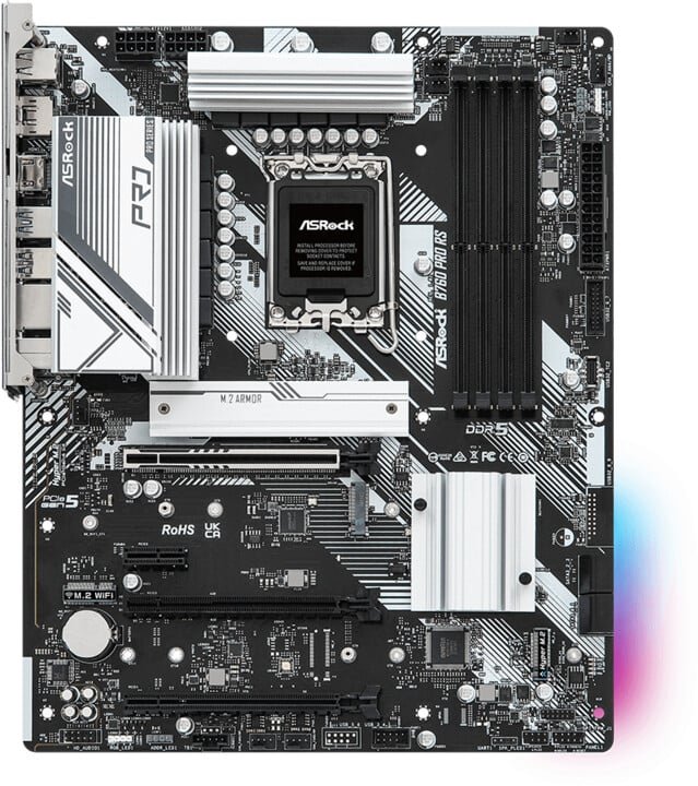 ASRock B760 PRO RS Motherboard - Intel B760 - Thumbnail 5
