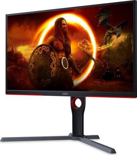 AOC 25G3ZM/BK Monitor, 24.5", 1920 x 1080 (FullHD), 240Hz, Black/Red - Thumbnail 3