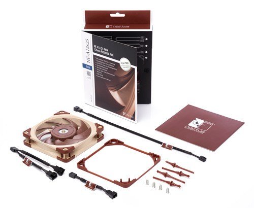 Noctua NF A12x25 PWM Fan, 12 cm, Red / Beige - Thumbnail 5