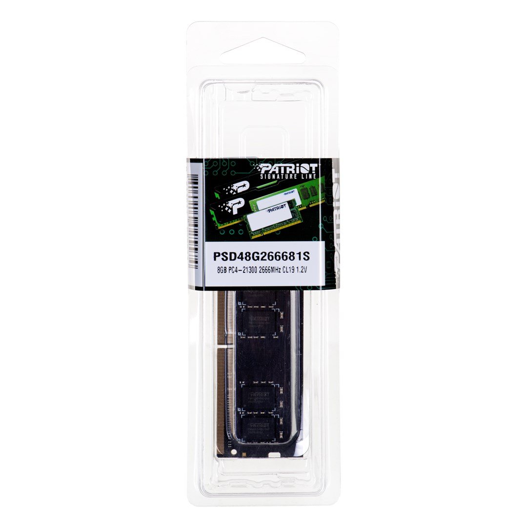 Patriot Signature RAM, DDR4, 8GB, 2666 MHz, CL19 - Image 1