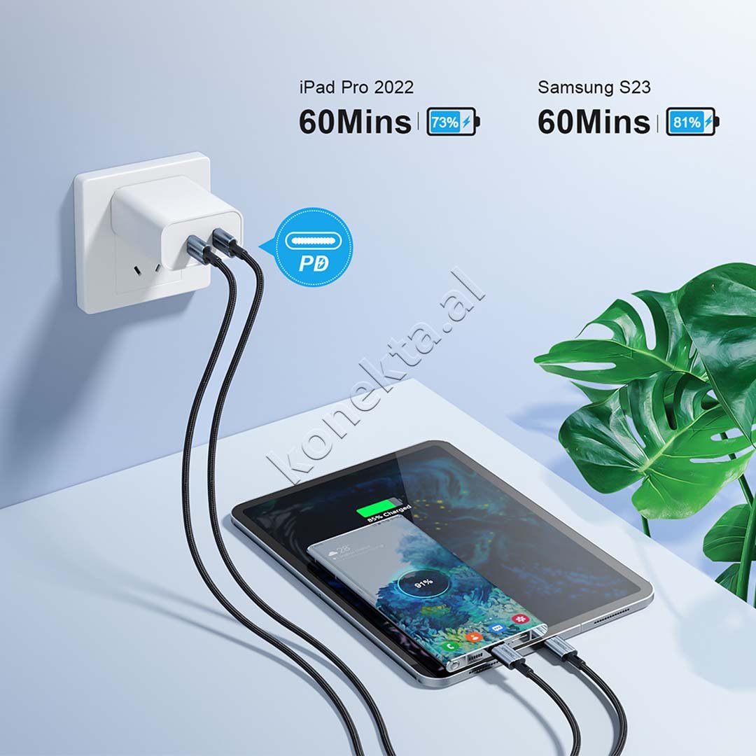 Choetech Type-C Cable, 60W, 1.2m - Thumbnail 4