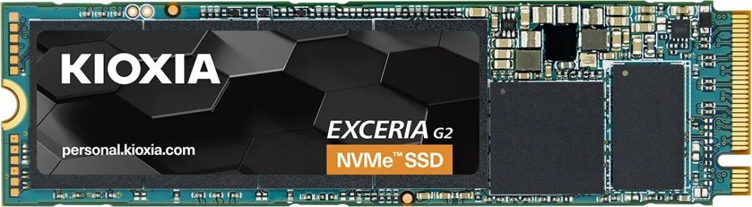 Kioxia Exceria G2 SSD, 500GB, M.2 2280 PCI-E x4 Gen3.1 NVMe - Image 1