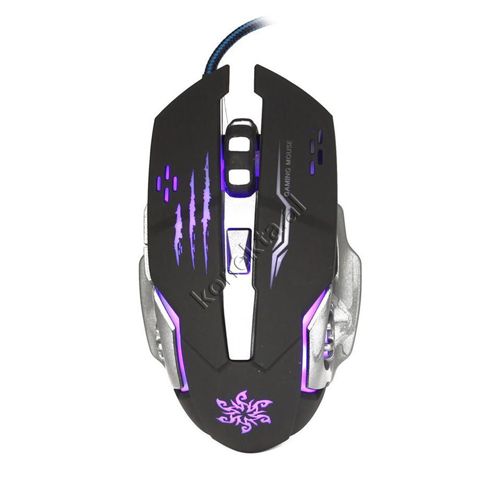 tjetertjeter X1 Gaming Mouse, Black and Grey, RGB Lighting - Thumbnail 15