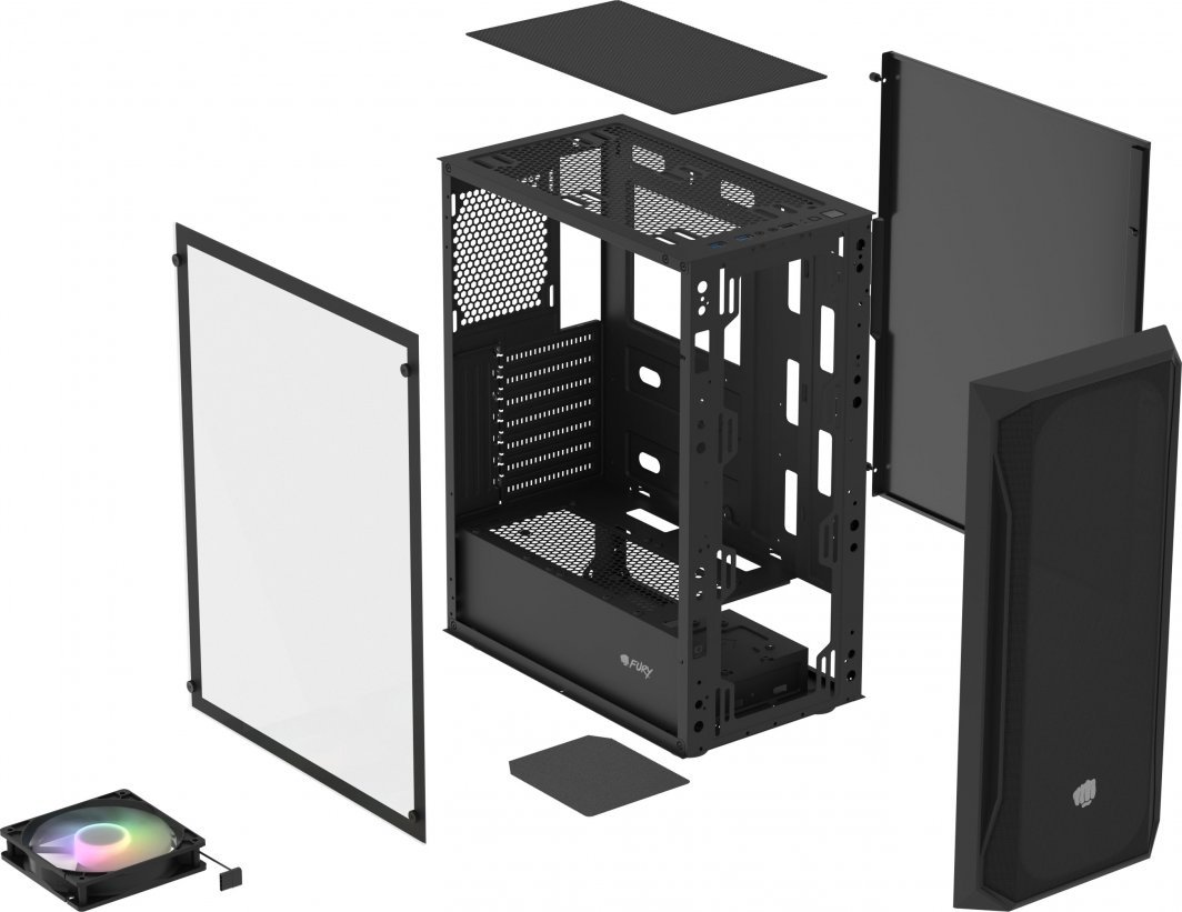 Fury Shobo SH4 Case, RGB, Midi Tower - Thumbnail 16