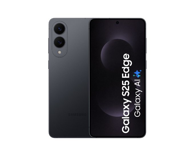 Samsung S25 Edge, 12GB RAM, 256GB, Titanium Jet Black - Image 1