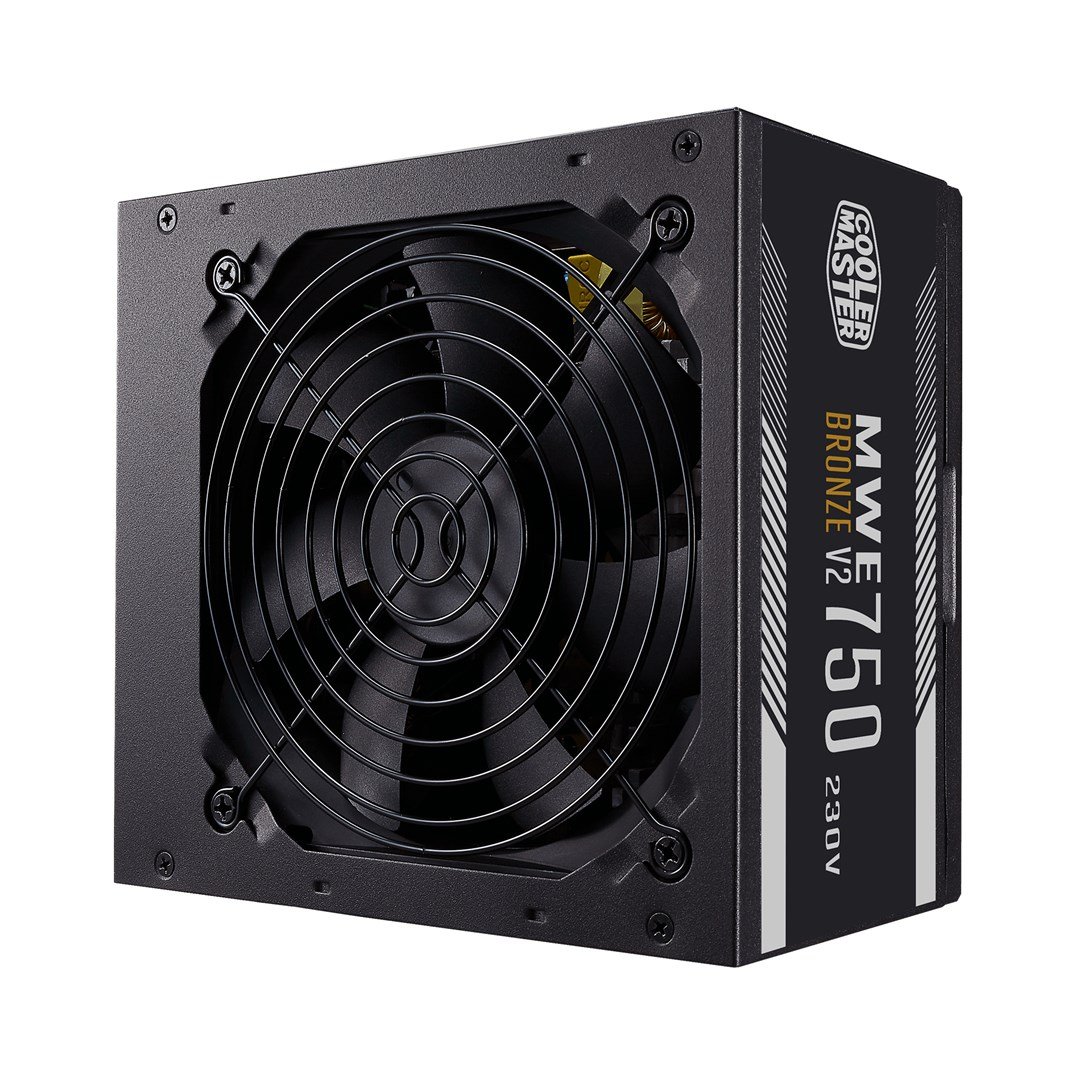 Cooler Master MWE 750 Bronze 230V V2 Power Supply, 24-pin ATX, 750 W, Black - Image 1