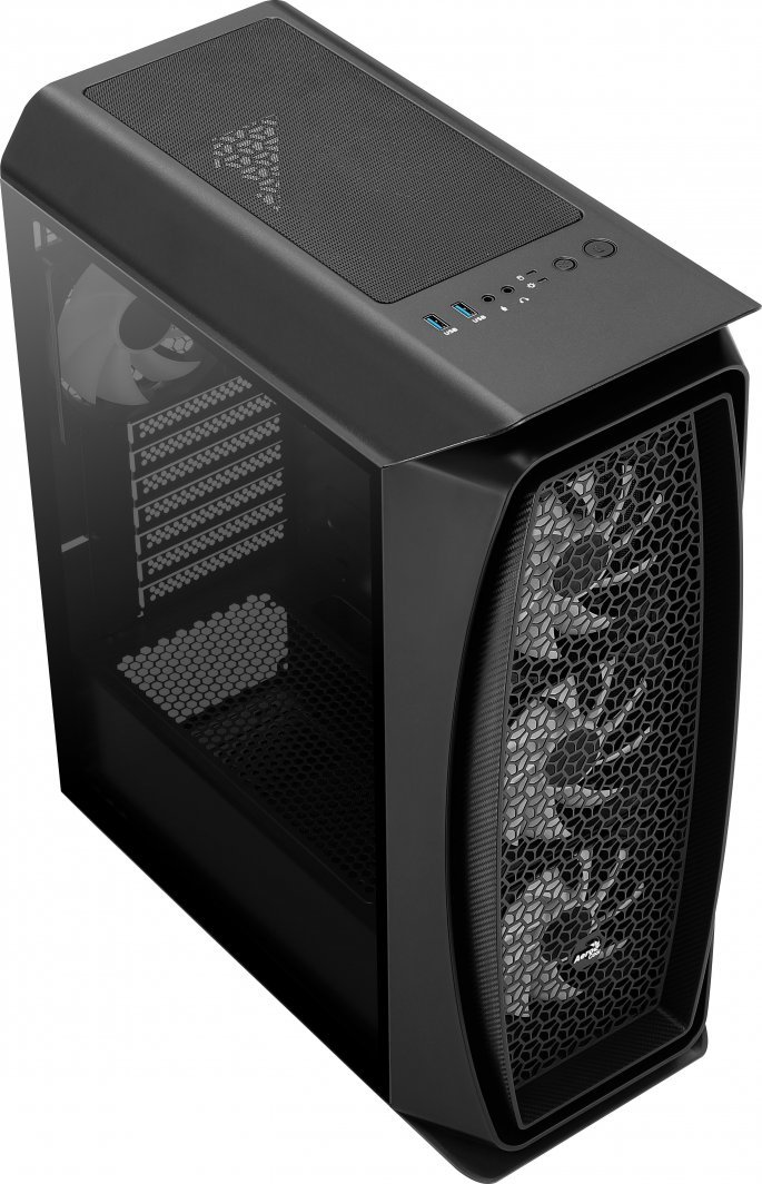 Aerocool Aero One Frost Case, Black, Midi Tower - Thumbnail 6