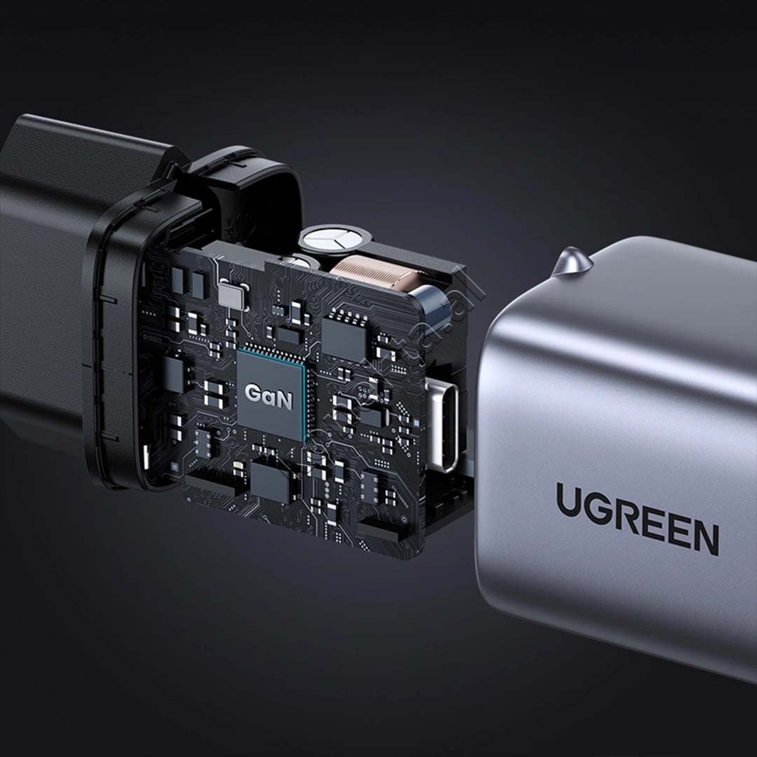 UGreen Nexode 30W Charger, Grey, Type-C - Thumbnail 8