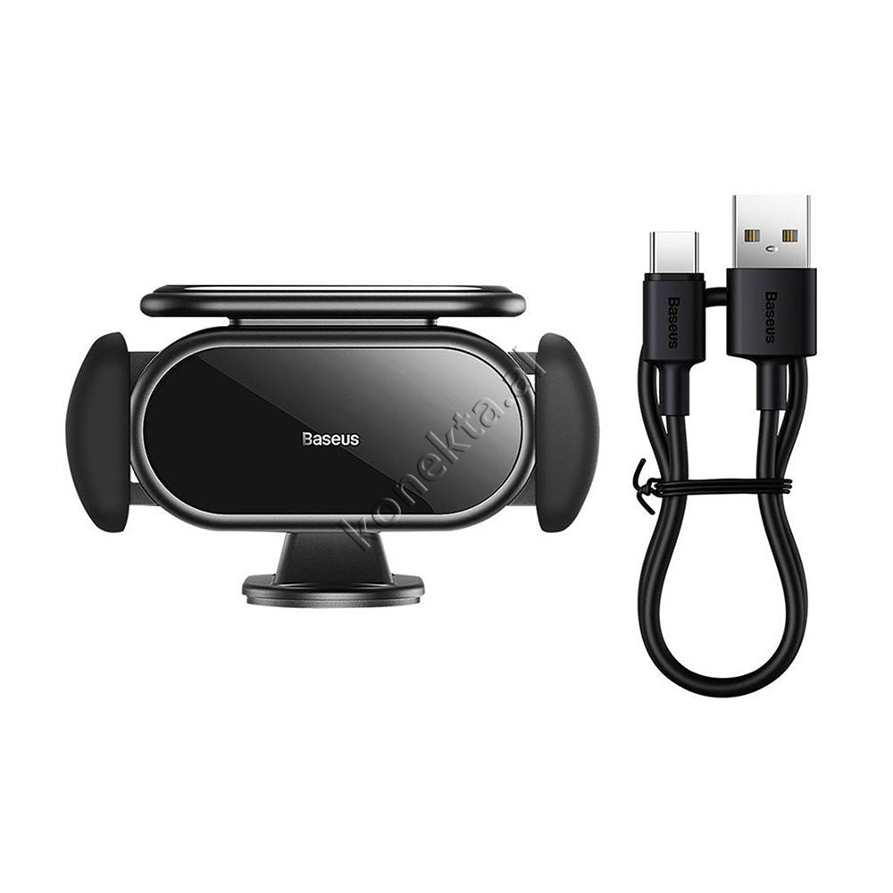 Baseus Car Phone Holder with Sensor Grip and Solar Panel - Thumbnail 8
