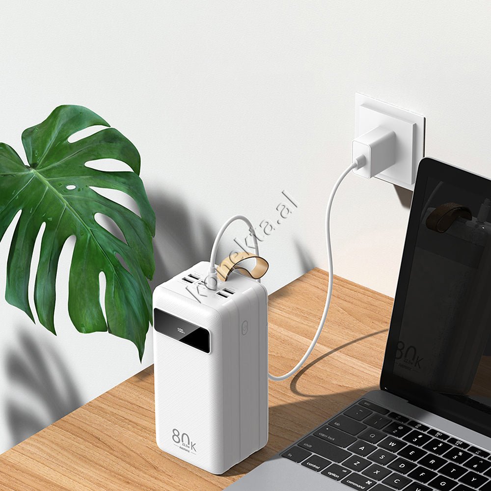 Remax 80000mAh External Battery, White - Thumbnail 7