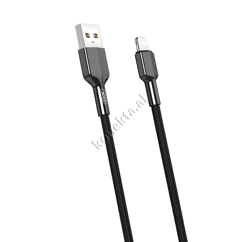 XO USB Charging Cable, 1m, Black, Lightning/Type-C/Micro, 2.4A - Image 1