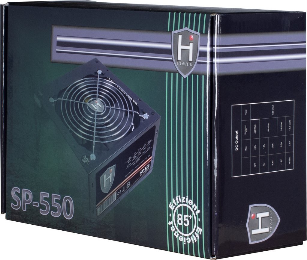 Inter-Tech HiPower SP-550 Power Supply, 550W - Thumbnail 3
