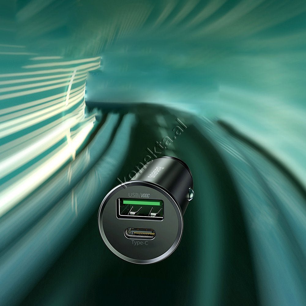 Baseus 30W Car Charger, Black - Thumbnail 14