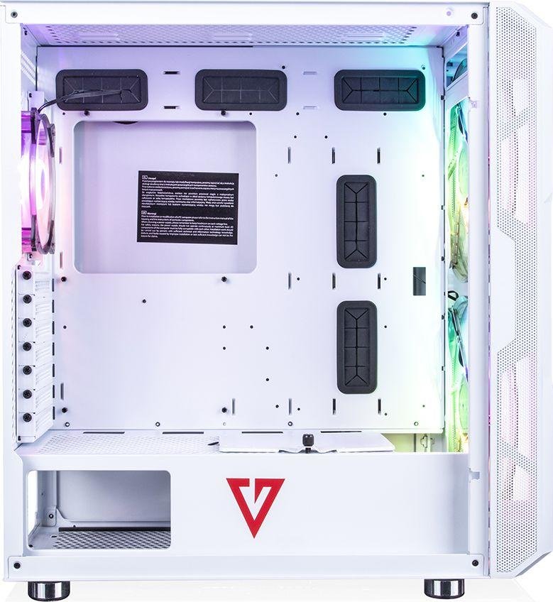 Modecom Volcano Amirani ARGB Case, White, Midi Tower - Thumbnail 4
