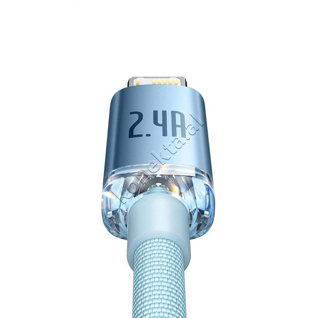 Baseus USB to Lightning Cable, 1.2m, Blue - Thumbnail 3
