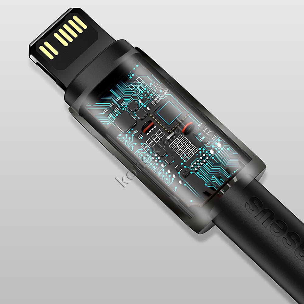 Baseus Type-C to Lightning Cable, 20W Fast Charge, 1m, Black - Thumbnail 12