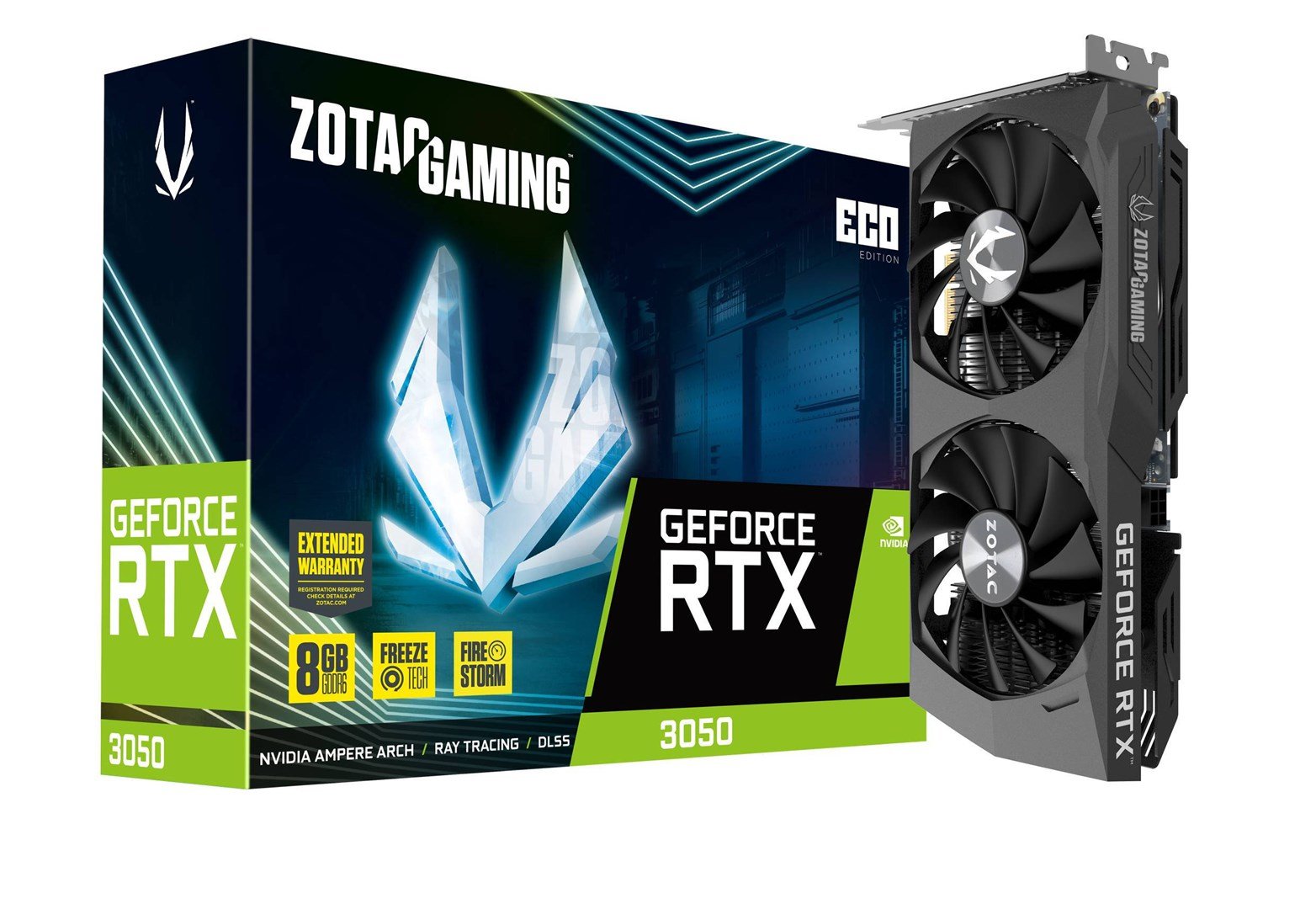 Zotac Gaming GeForce RTX 3050 Eco 8GB GDDR6 Graphics Card - Thumbnail 8