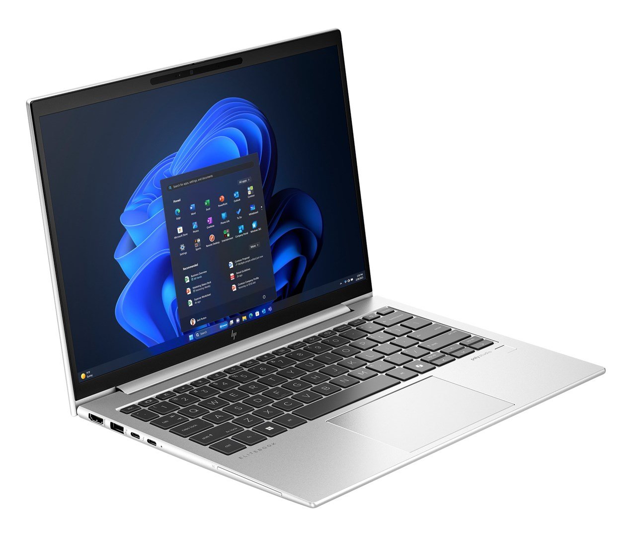 HP EliteBook 830 Laptop, 13.3", Intel Core Ultra 7, 16 GB LPDDR5x-SDRAM, 512 GB SSD, Silver - Thumbnail 2