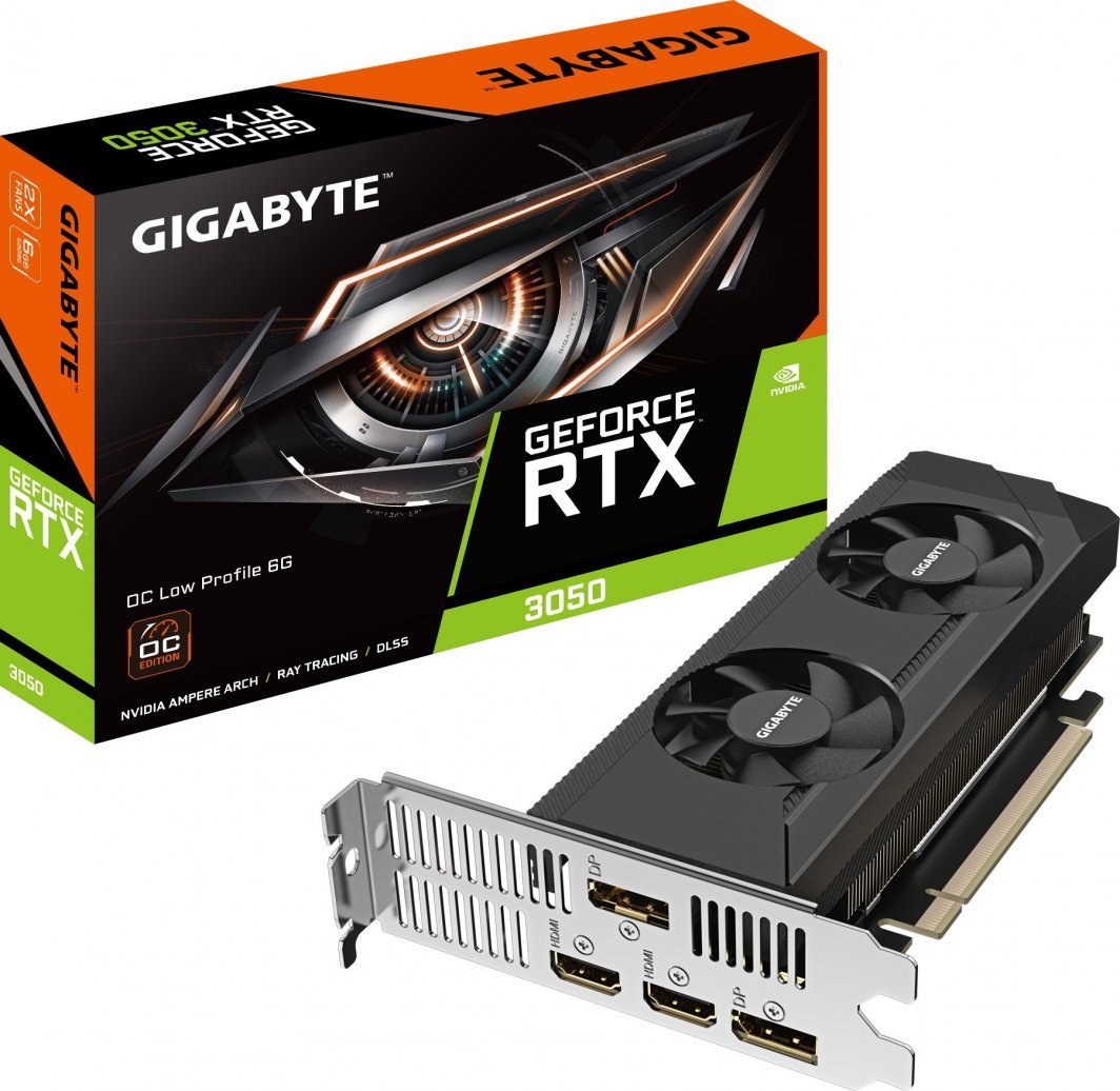 Gigabyte GeForce RTX 3050 OC Low Profile 6GB GDDR6 Graphics Card - Image 1