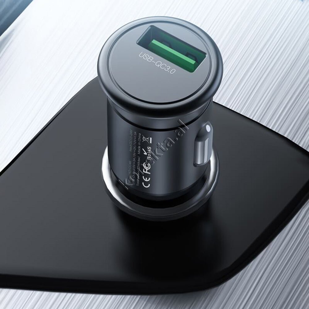 XO Car Charger 18W, Black - Thumbnail 5
