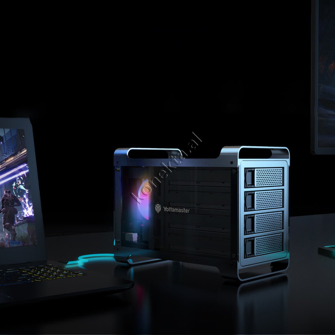 Yottamaster Hard Disk SSD Reader 3.5" / 2.5" 18TB With 5 Bays Up To 90TB Max With RGB Light - Thumbnail 8