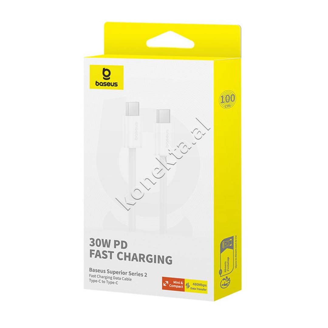 Baseus Type-C Cable, 30W/100W, 1m - Thumbnail 7