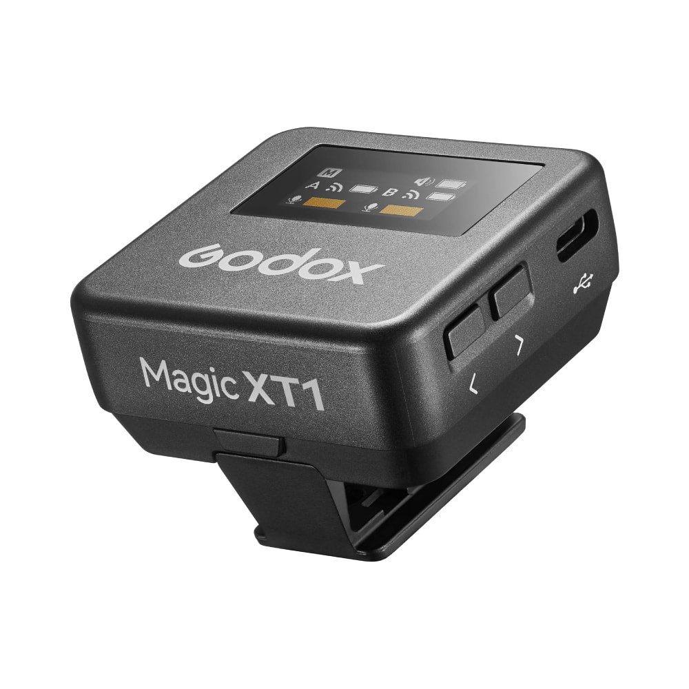 Godox Magic XT1-CL 2-Person Wireless Microphone System with USB-C and Lightning Adapters - Thumbnail 7