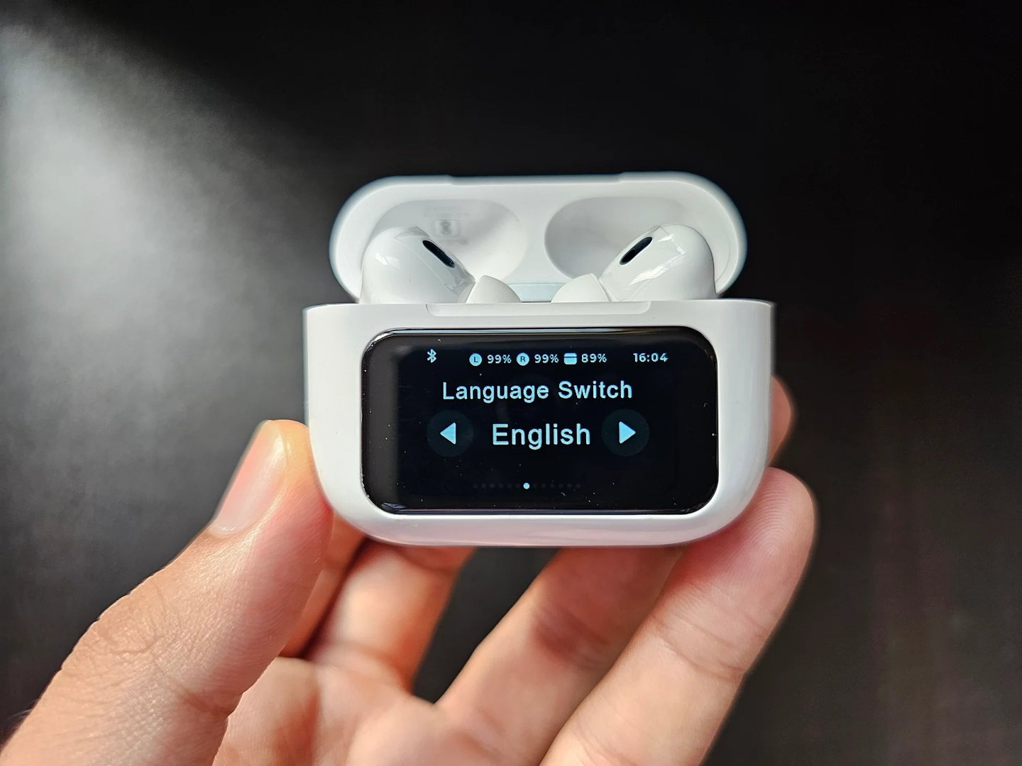 Airpods ANC/ENC Earbuds, White, Touch Screen - Thumbnail 5