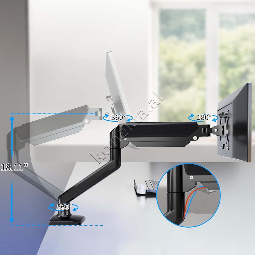 Baseus Monitor Mount, Black - Thumbnail 4