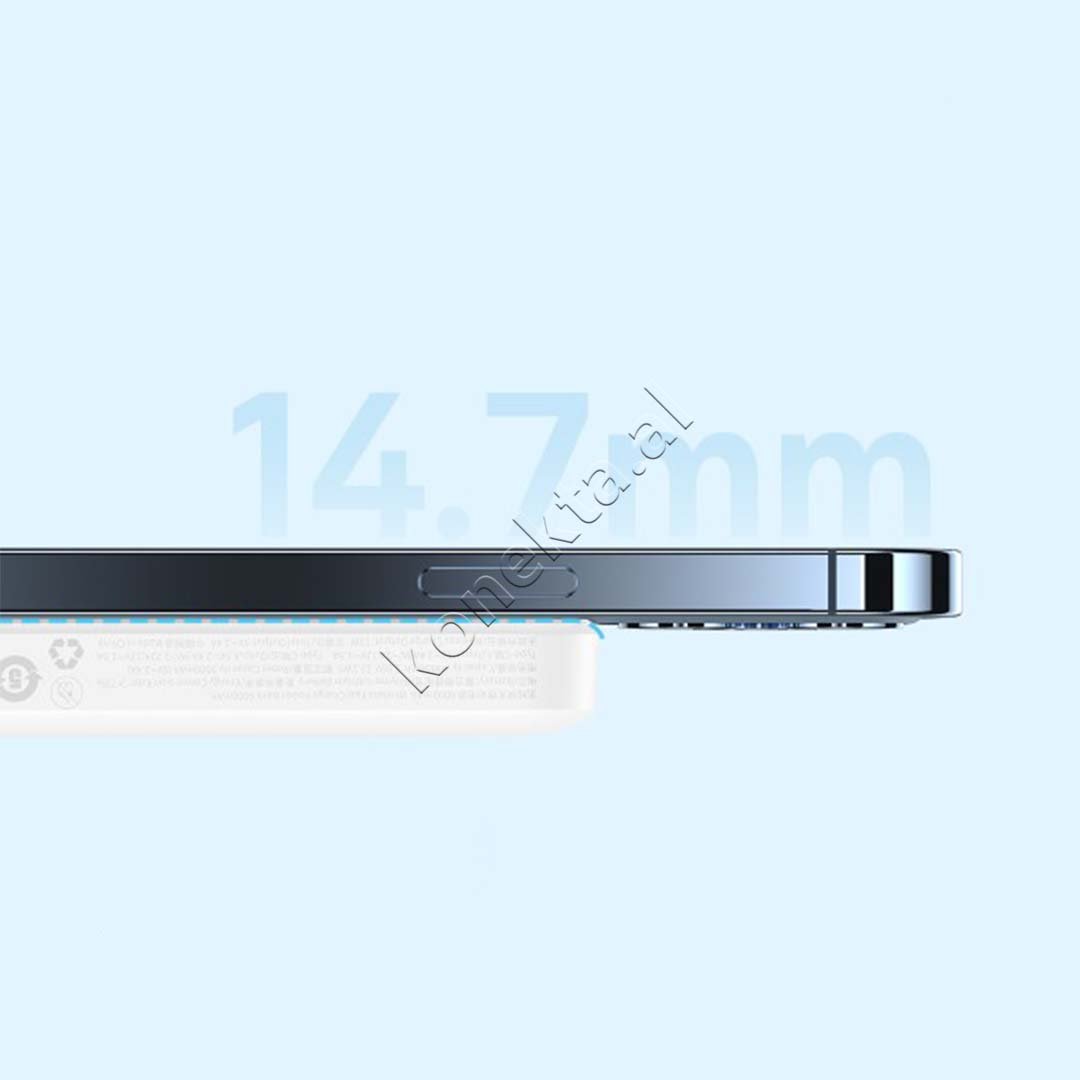 Baseus Wireless Power Bank, 6000mAh, 20W, White - Thumbnail 7
