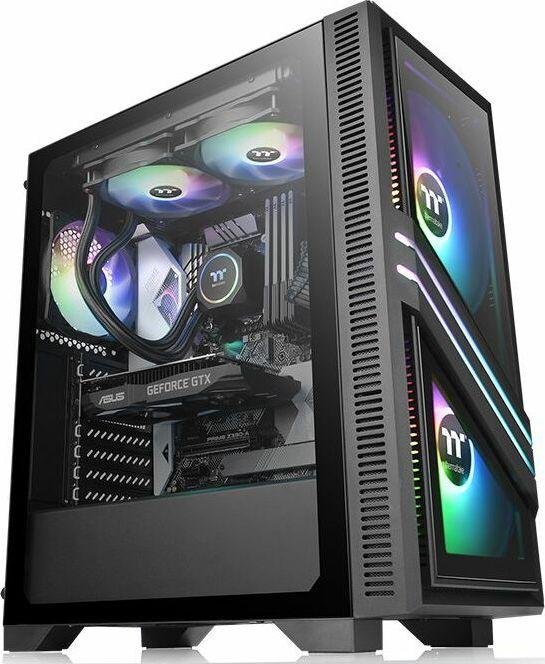 Thermaltake Versa T35 TG RGB Case, Midi Tower - Image 1