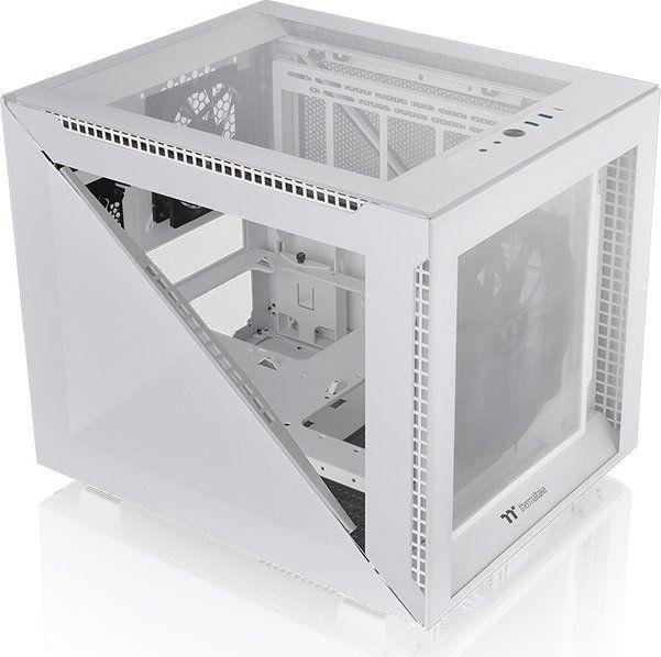 Thermaltake Divider 200 TG Micro Snow Case, Cube Tower - Thumbnail 2