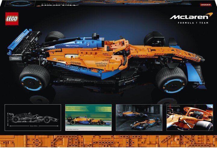 LEGO Technic 42141 McLaren Formula 1 Racing Car, 1432 Pieces - Thumbnail 7