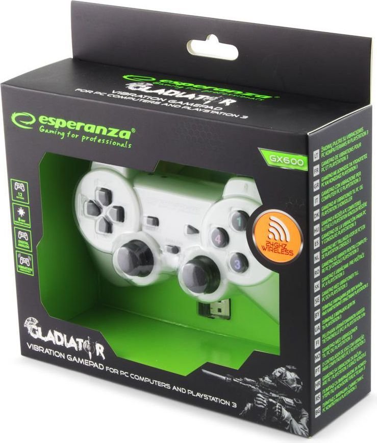 Esperanza Gladiator Controller, Wireless, White - Thumbnail 3