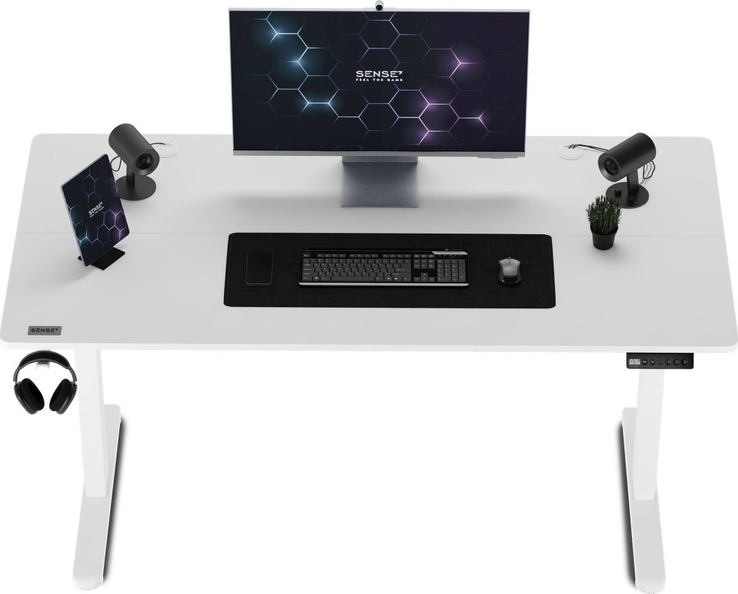 SENSE7 Nojo Table, 140cm x 70cm, White - Thumbnail 7