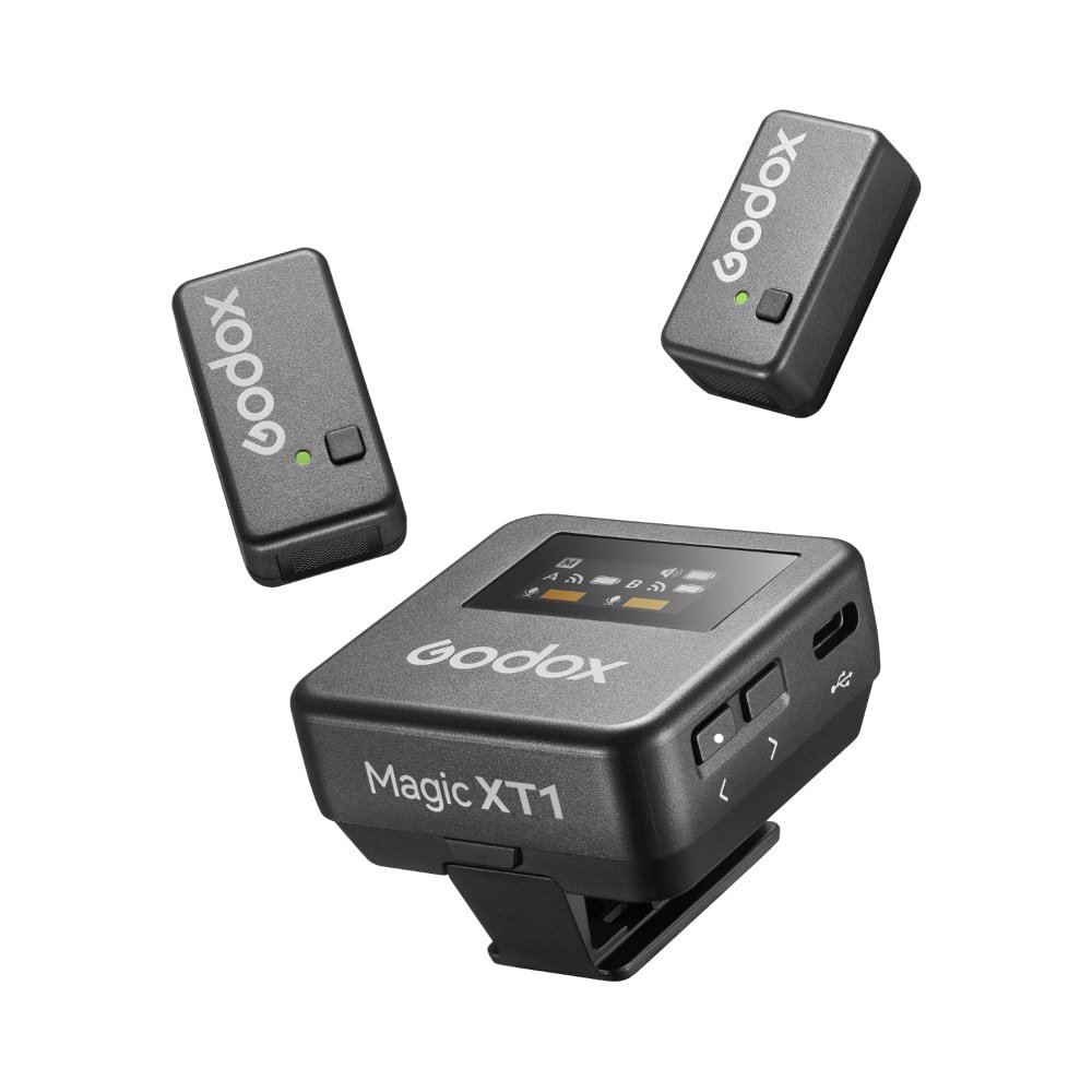 Godox Magic XT1-C 2-Person Wireless Microphone System with USB-C Adapter - Image 1