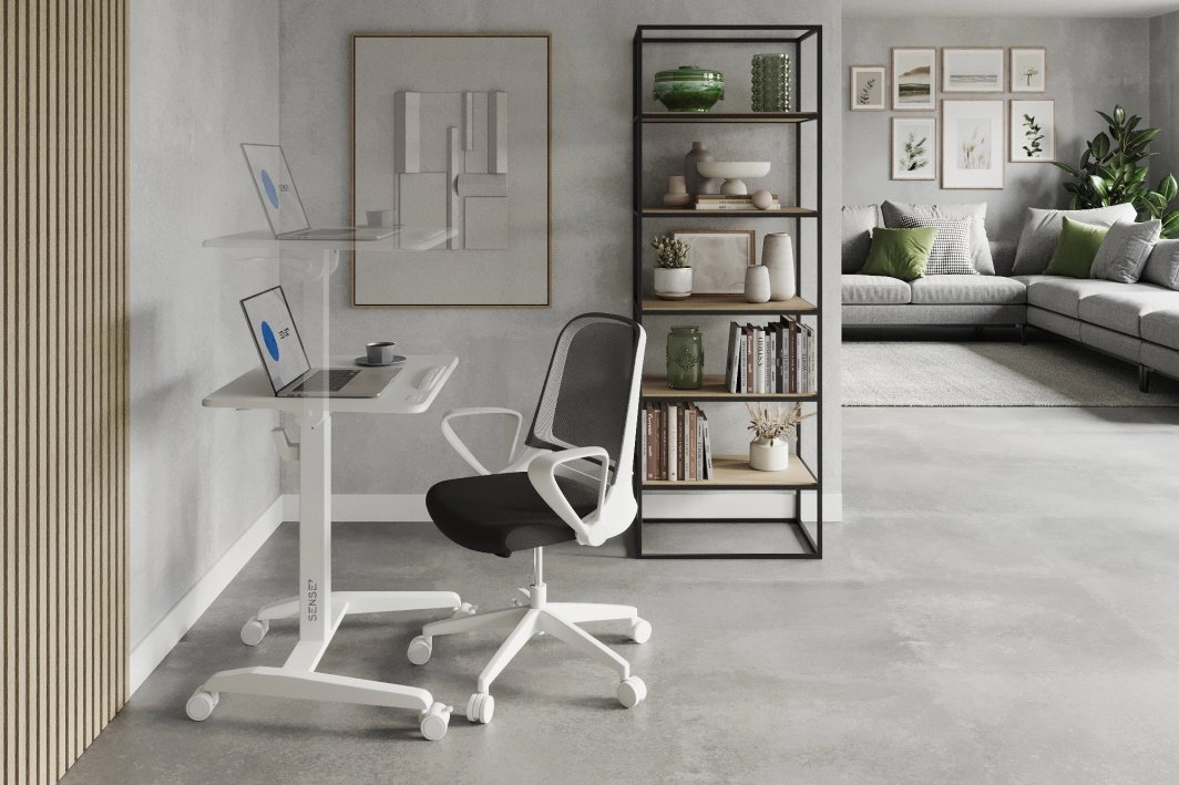 SENSE7 Mobile Table, White - Thumbnail 12