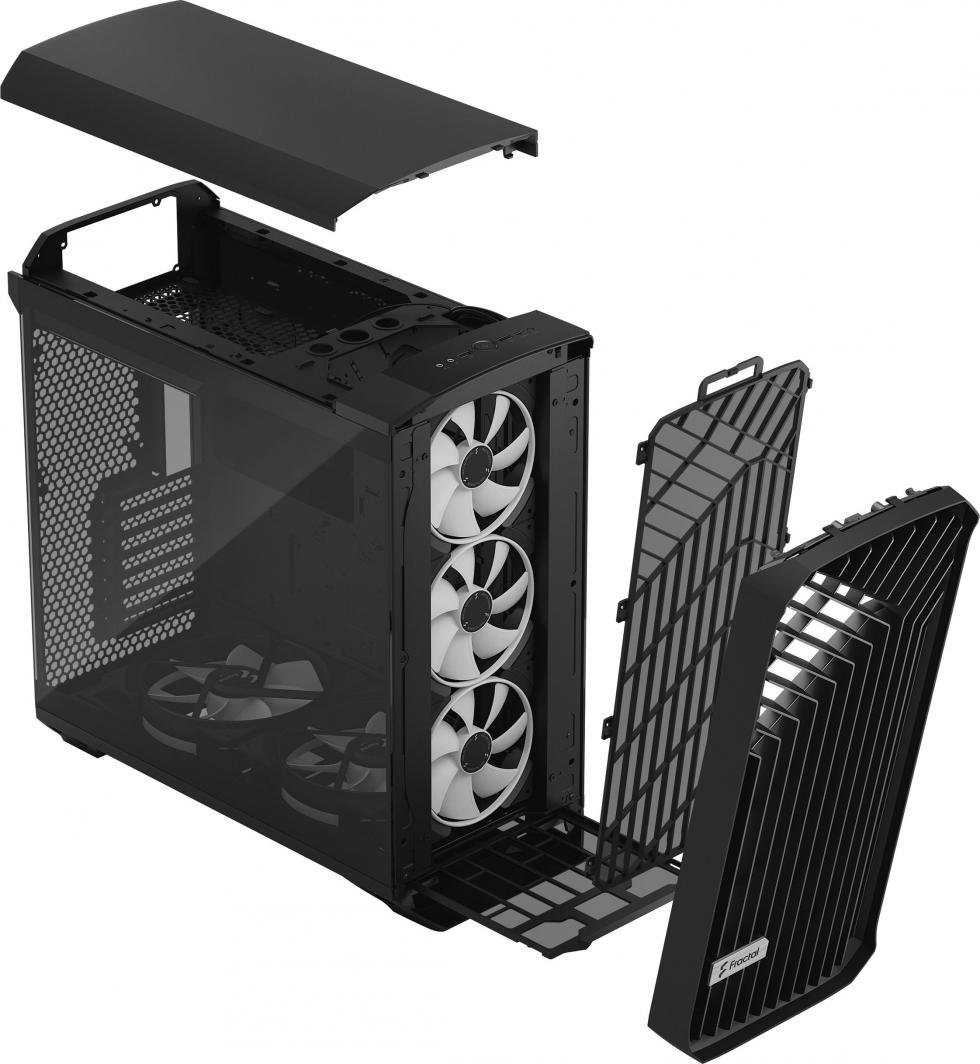 Fractal Design Torrent RGB TG Light Tinte Case, Black, Full Tower - Thumbnail 21