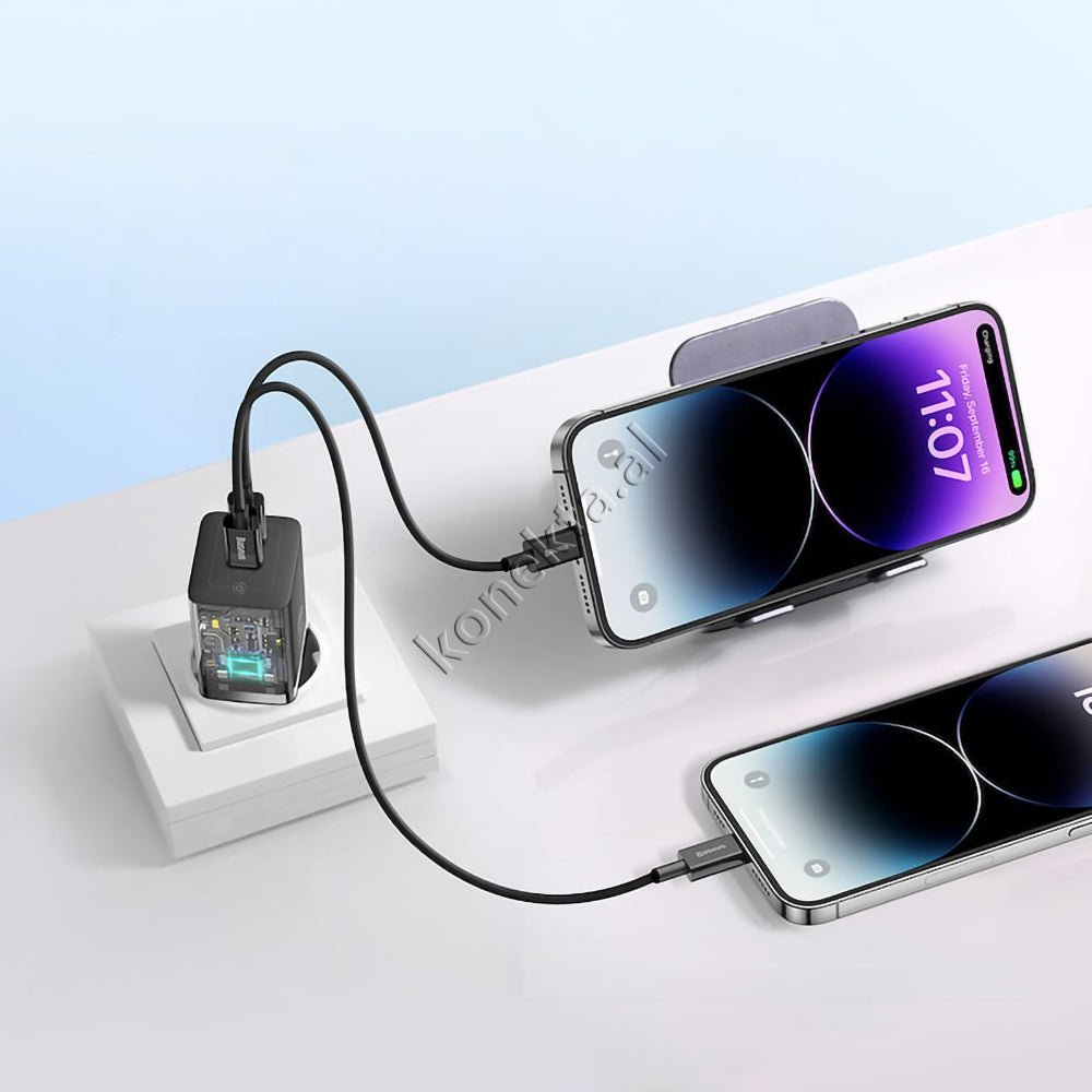 Baseus 40W Fast Charge Adapter, 2 Port Type-C - Thumbnail 18