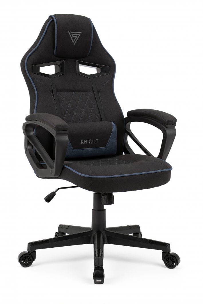 SENSE7 Knight Chair, Black/Blue - Image 1