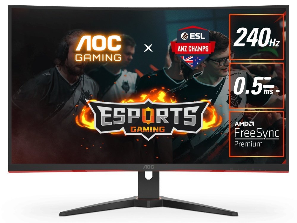 AOC Gaming Curved (C32G2ZE) Monitor, 32" Curved, FHD 240Hz - Image 1