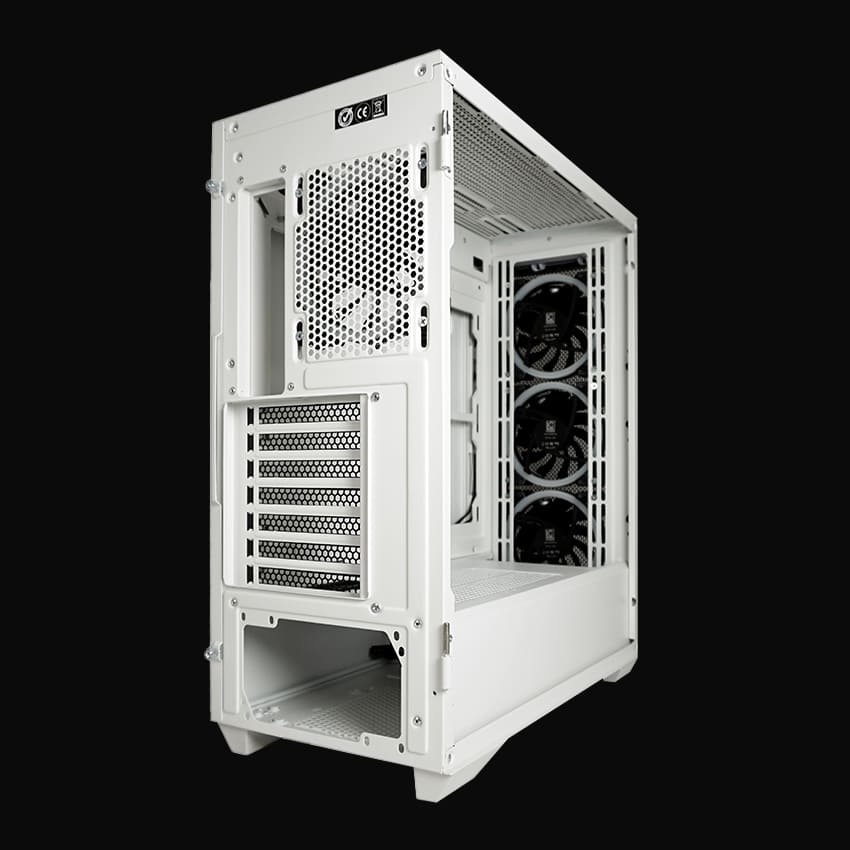 LC-805BW-ON Holo-1_X Midi-ATX Case, Black/White - Thumbnail 2
