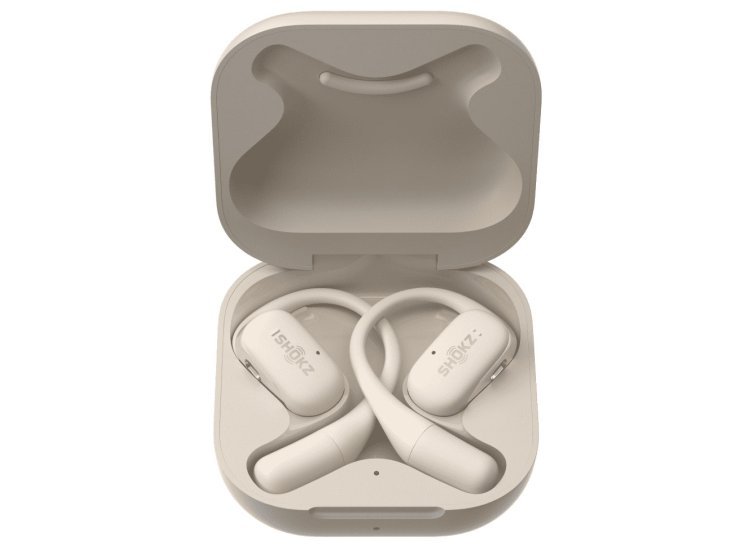 Shokz OpenFit Earbuds, Beige - Thumbnail 2